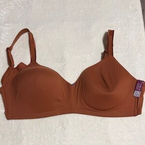 Adore Me Wireless T-Shirt Bra - Rust Brown